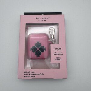 Kate Spade Protective Case w/Keychain for Apple AirPods 1/2 Gen - Flower Motif